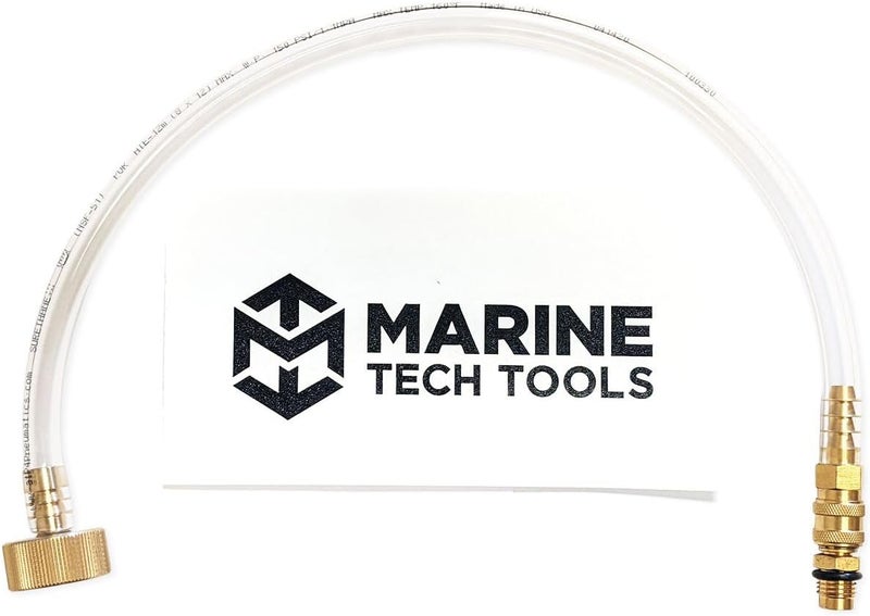 M Marine Tech Tools Seastar Hydraulic Steering Filler Kit with Swivel, Outboard Power Steering Bleed Kit for Boat, Fits Seastar Hydraulic Steering & All Outboard, Sterndrive & Inboard - Image 1